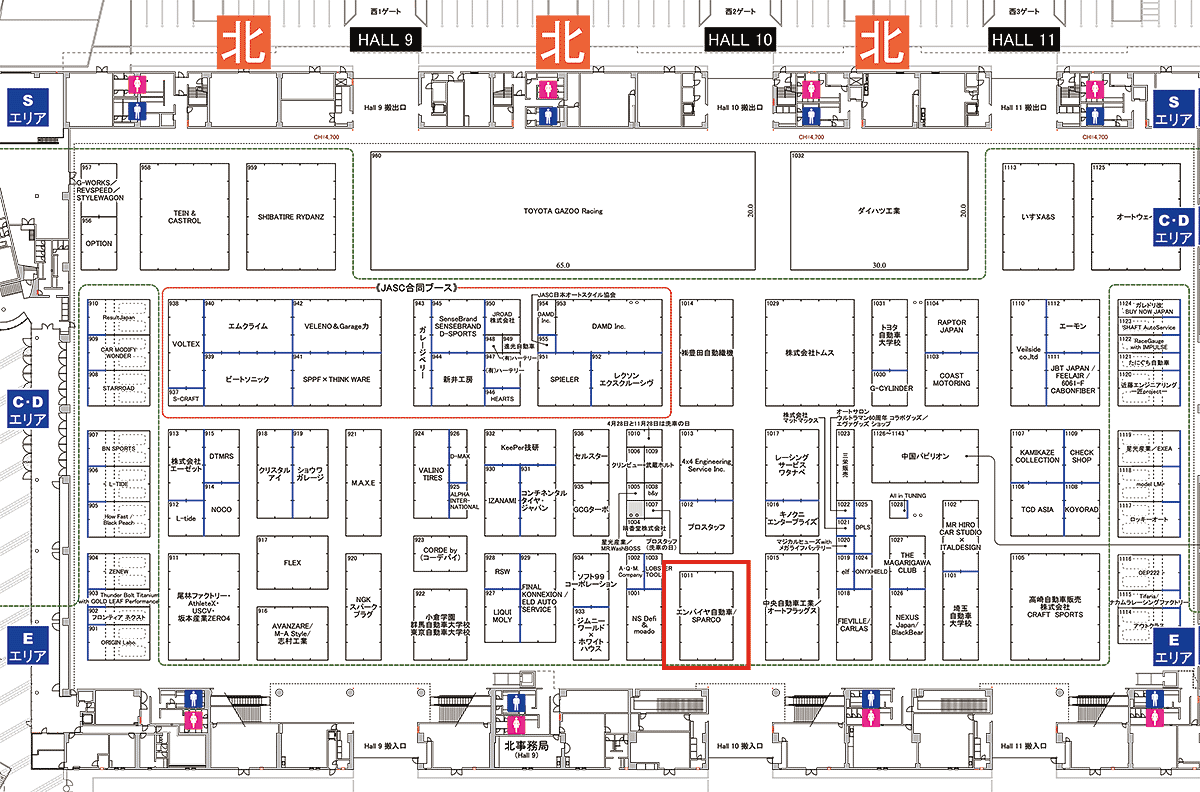 東京オートサロン2026 会場マップ